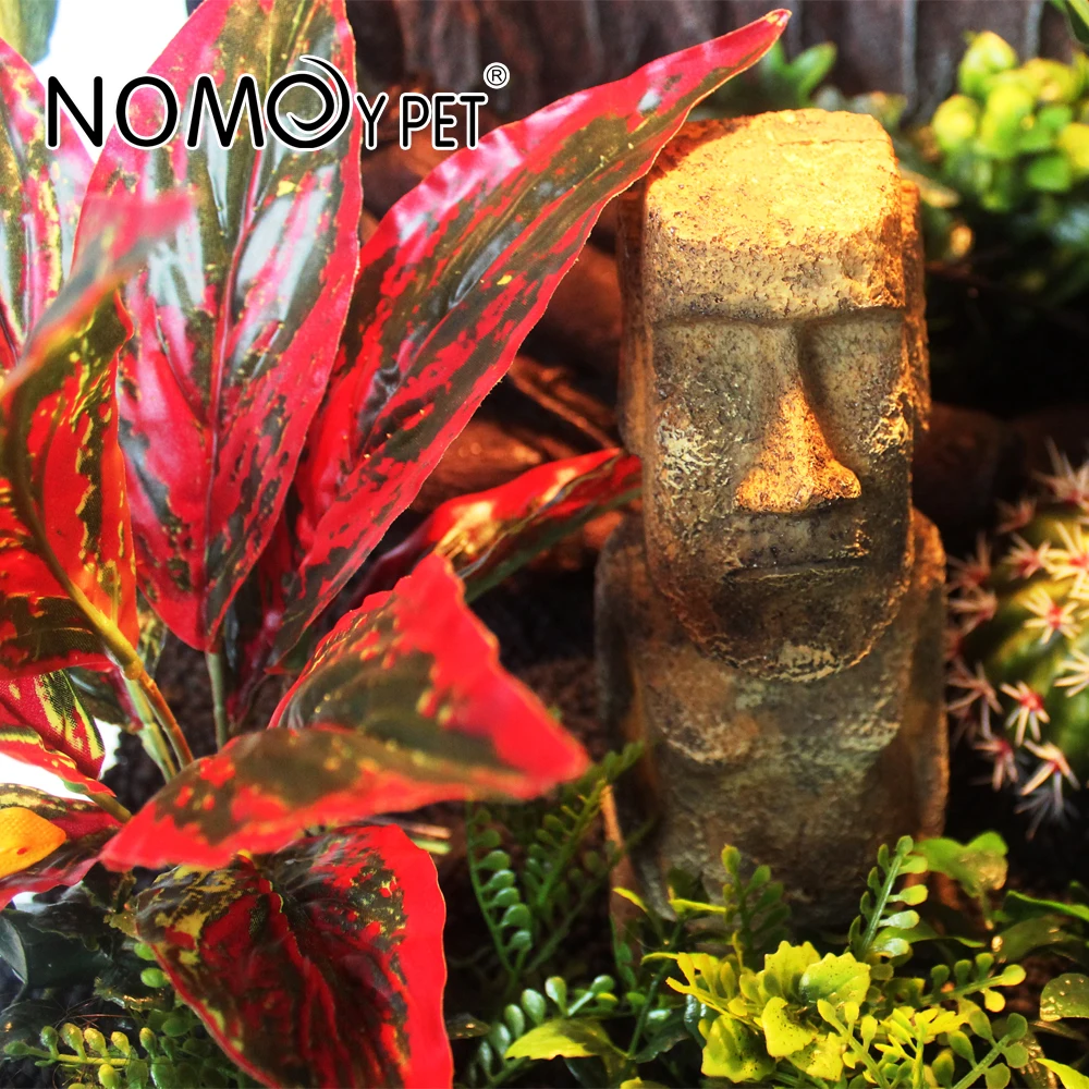 NOMOY PET wholesale hot sale simulation plant artificial leaves for reptile aquarium decoration NFF-21