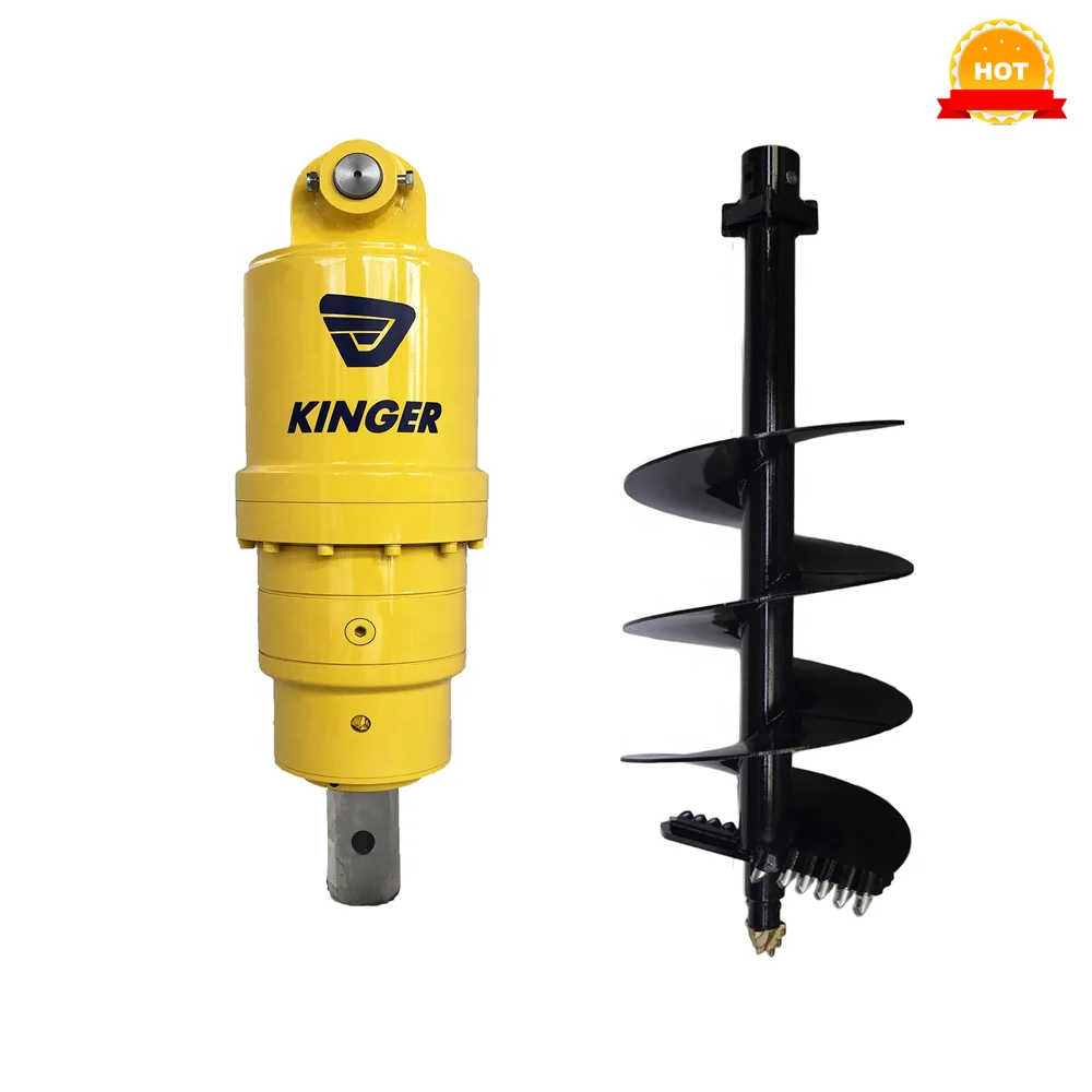KINGER hydraulic EARTH AUGER drive auger for Mini excavator