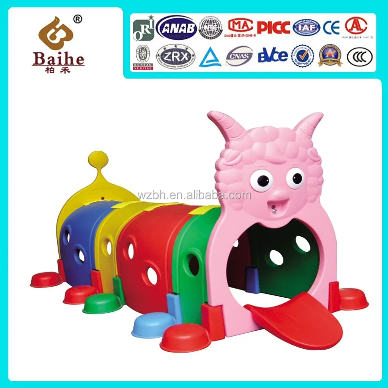 Plastic Toys Caterpillar Plastic Kids Play Tunnel For Kids