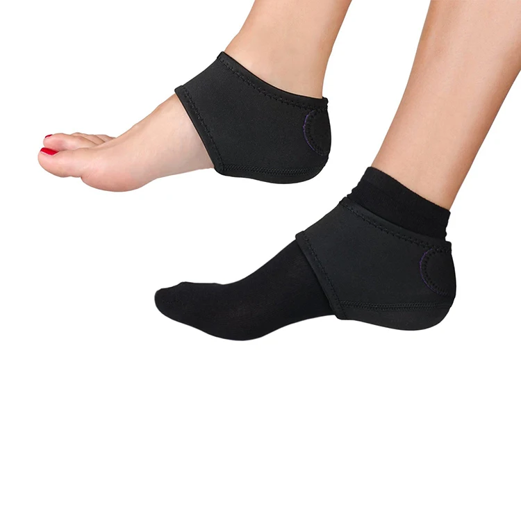 
ZRWC35 Gel Moisturizing Spa Vented Heel Socks Dry Skin Pain Relief Day and silicone spa socks 