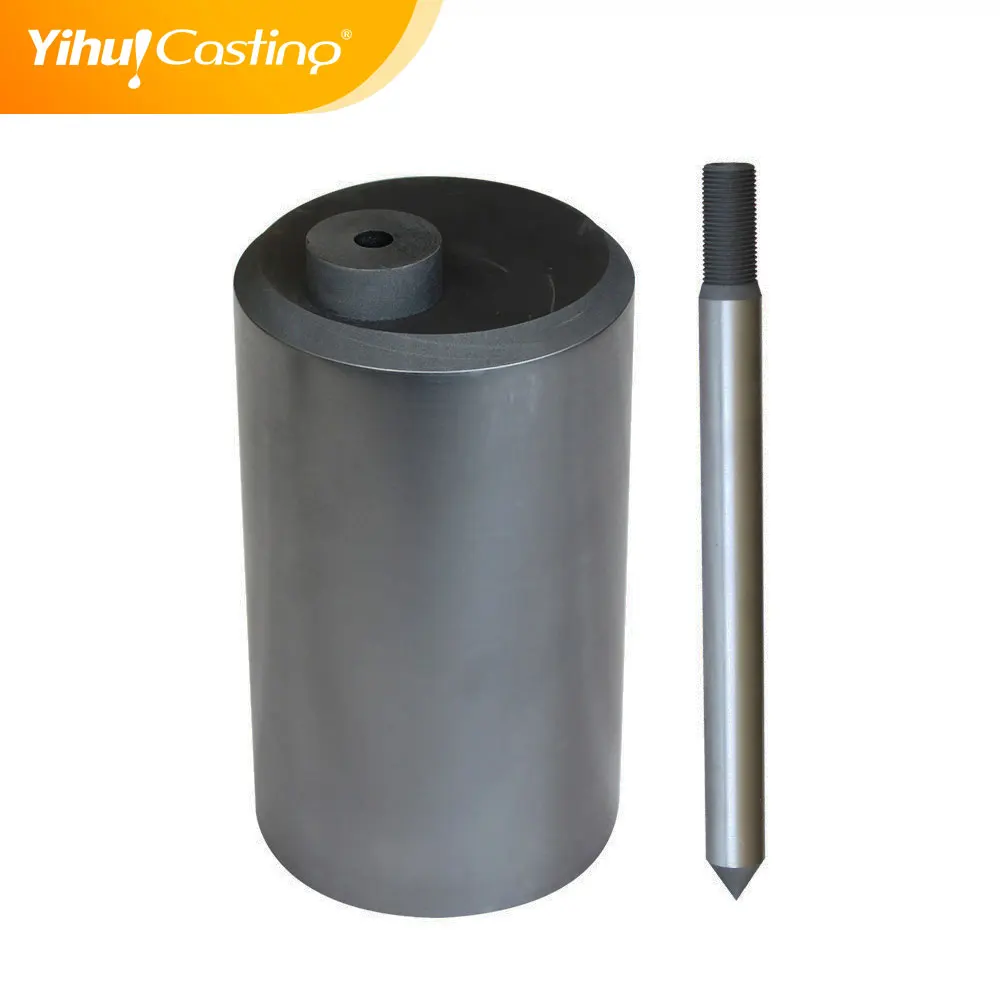 Promotional competitive price black solid graphite crucible melting lead