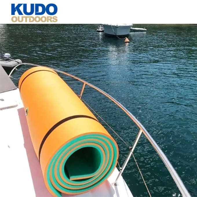 Водные виды спорта логотип заказчика XPE пеноматериал легкий вес 3 слоя плавающий водяной коврик