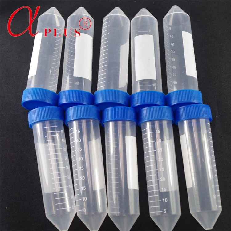 Лаборатории ПП 50 мл одноразовые конической дно пробирки с винтовой крышкой