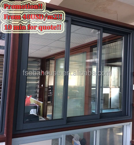 
PROMOTION!! cheap house windows for sale FROM 40USD/M2!! cheap aluminium windows CE aluminum window menuiserie en alu 