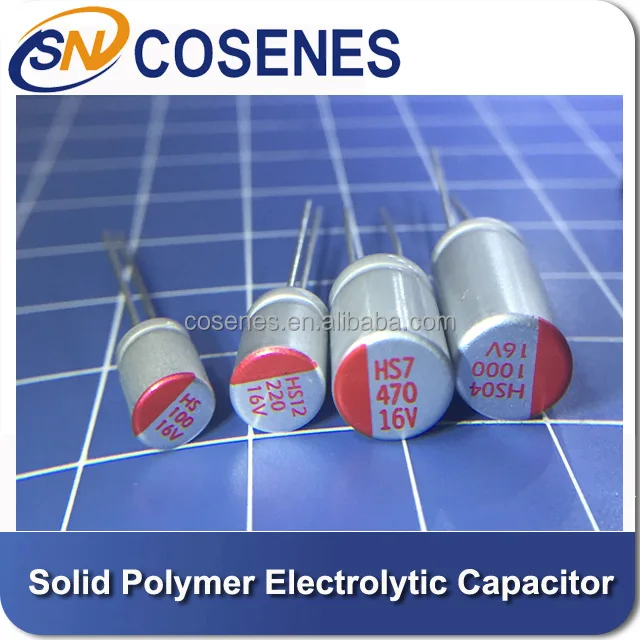 Through hole Solid Polymer Electrolytic Capacitor 1000mf 1000uf 16V