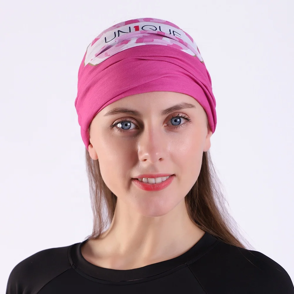 Fast Dispatch neck tubular camouflage bandana with custom logo