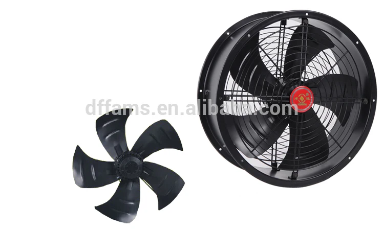 AC Compact Wall Fan Mounting Axial Fan with External Rotor Motor for Air Coller