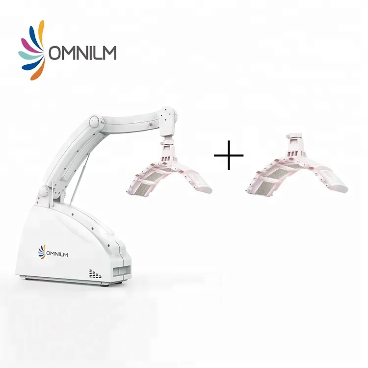
Desktop design LED PDT salon equipment by OMNILM with Red and Infrared light panel for skin care and repair light threapy 