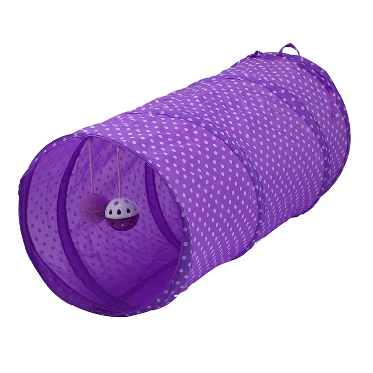 foldable cat tunnel with ball cat toy pet products wholesale in stock fast delivery cat toy