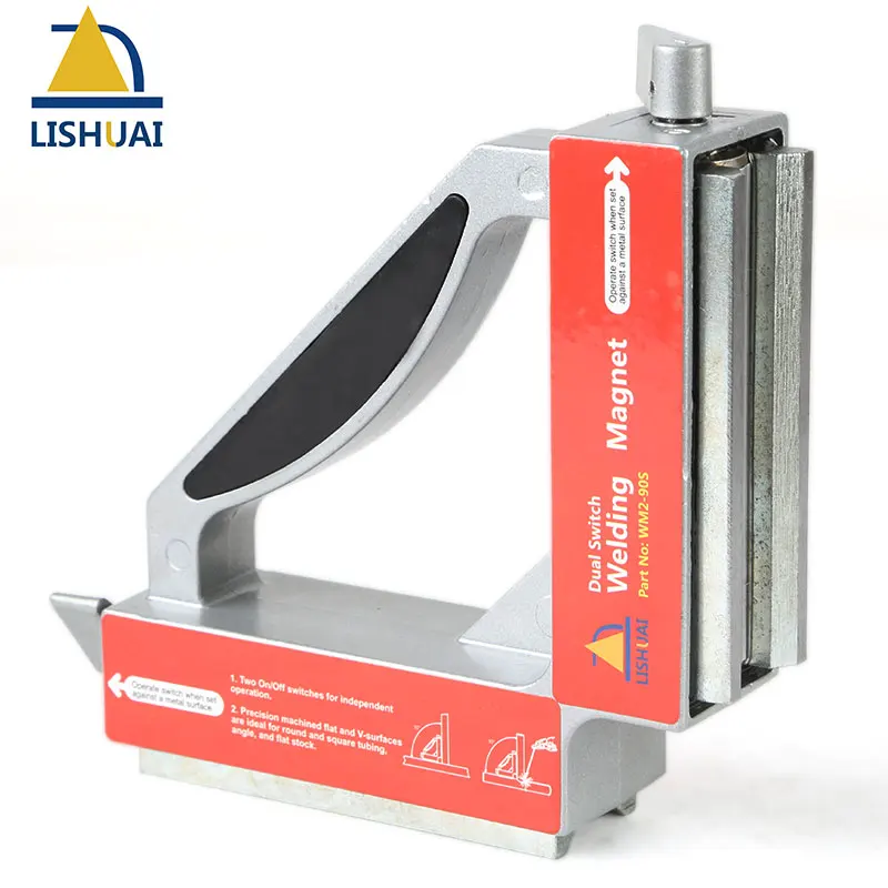 Double Switch Neodymium Welding Magnets/Strong NdFeB Magnetic Clamp Magnet Holder 50Kgf