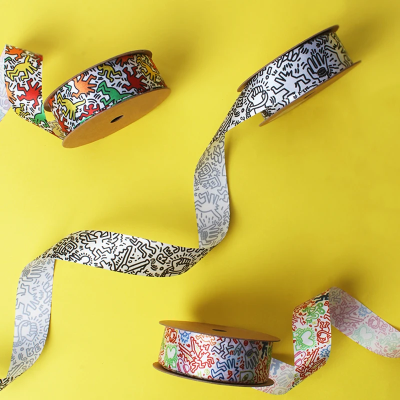 
Декоративная лента для упаковки подарков, новый дизайн граффити 