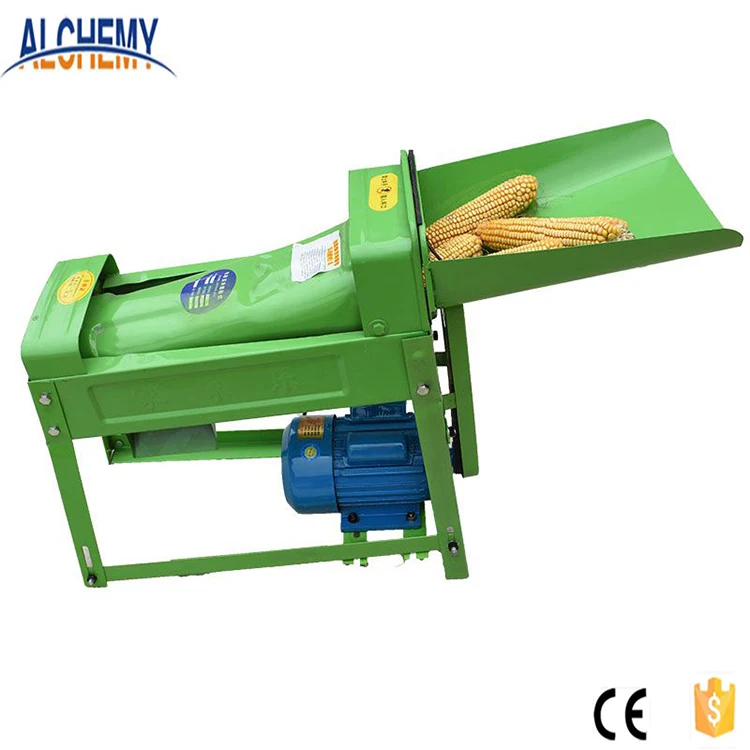 Семейного использования дома во дворе кукурузы молотилка