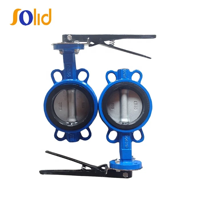 API/ANSI/DIN/JIS/ASME/Awwa EPDM PTFE PFA Rubber Lining Ductile Iron Cast Iron Wafer Lug Butterfly Valves