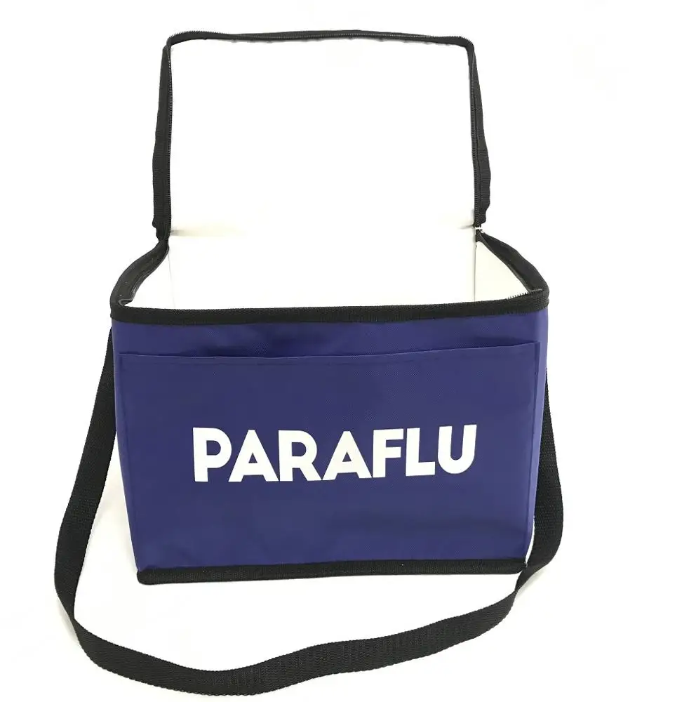 China Zipper Disposable Food Divider Satchel Plastic Car Ice insulated lunch Cooler Bag