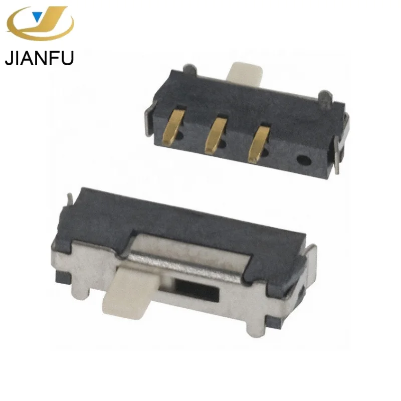 1p2t На Мгновенный боковой push smt 3 pin слайд-переключатель