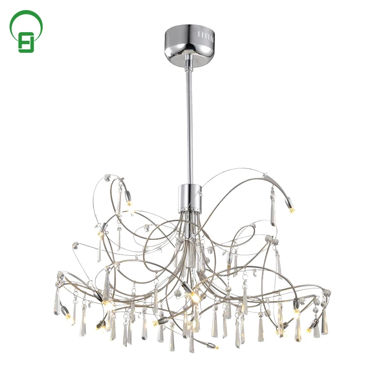 Современный интерьер Международный роскошный большой отель зал 16 огни Хрустальная люстра