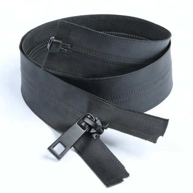 Waterproof zippers Sports wear Black zipper 70cm~150cm open end black tape zippers