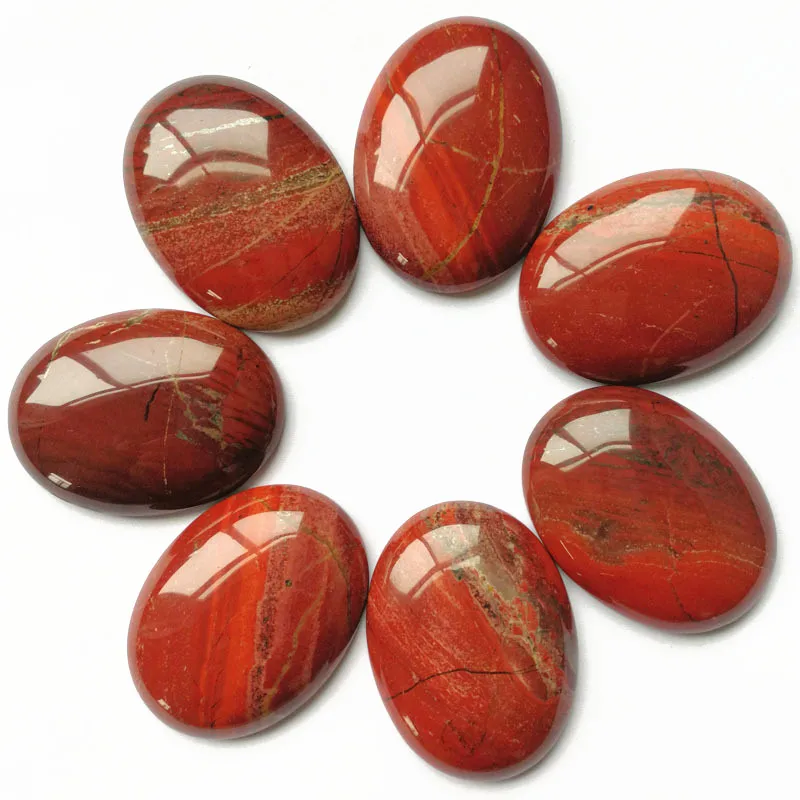 Oval cabochon cut loose beads natural stone tiger eye red agate for jewelry handmade Half cut Ring face factory wholesale