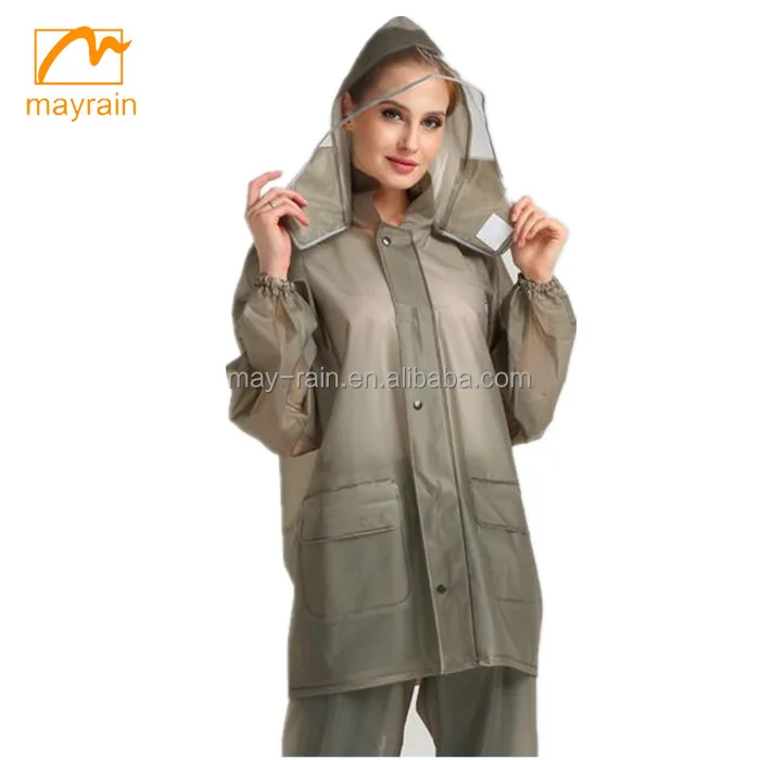 Fashional designed waterproof pvc rainsuit rain suits for men