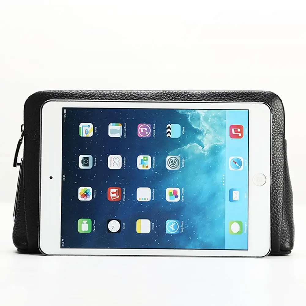 BUBM Leren Tassen Genuine Leather Fingerprint Lock Bag