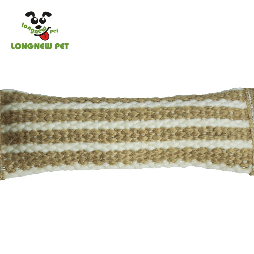 
Jute Dog Tug Toy Bite Pillow Dog Training Bumper Durable Dog Training Bumper k9 Training Toy 