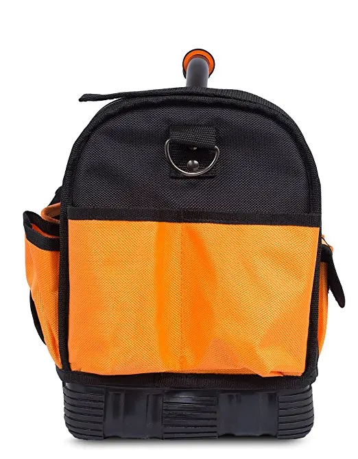 FREE SAMPLE FACTORY PRICE 16 Inch Open Top Tool Bag Ultra Frame Tote Tool Box 22 Pocket Hard Utility Tool Bin