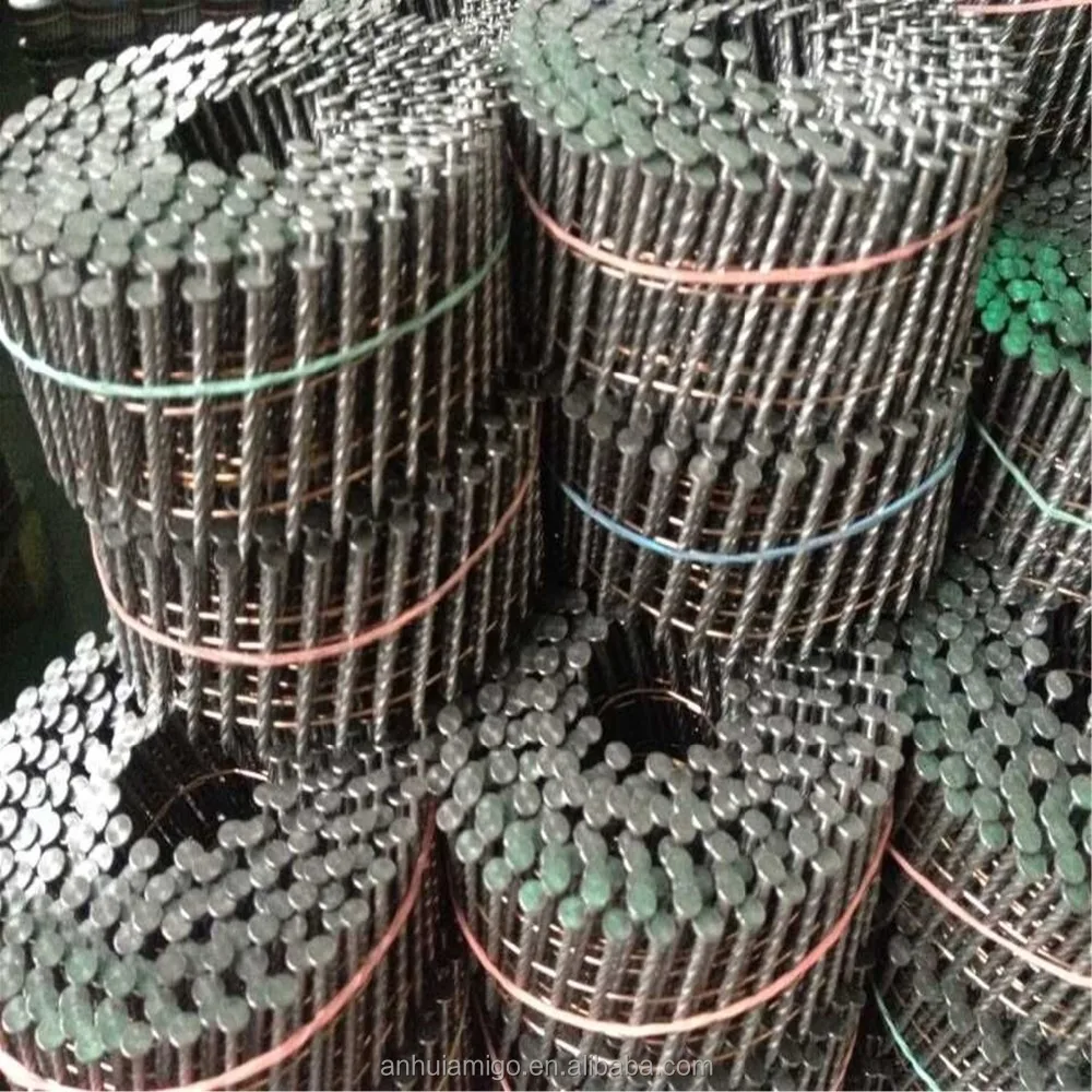 2'x0.099'/2-1/4'x0.099'/ 2-1/2'x0.099' wire coil nails/clavos rolado para maderas