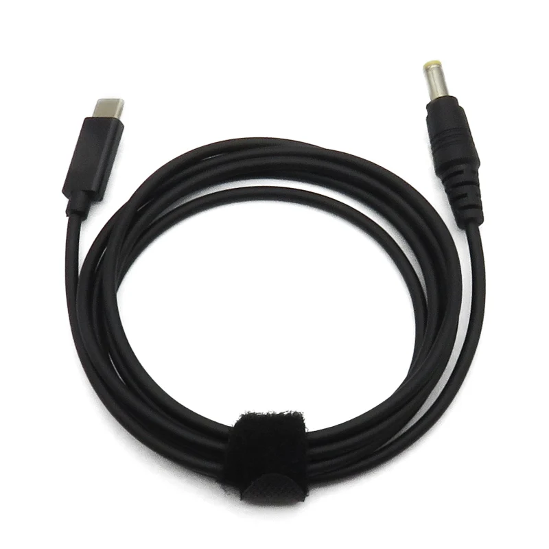  150 см черный штекер-штекер 18 5 в-20 в USB PD Тип C к DC 5*2 мм Мульти 20 наконечников постоянного тока адаптер для ноутбука кабель питания