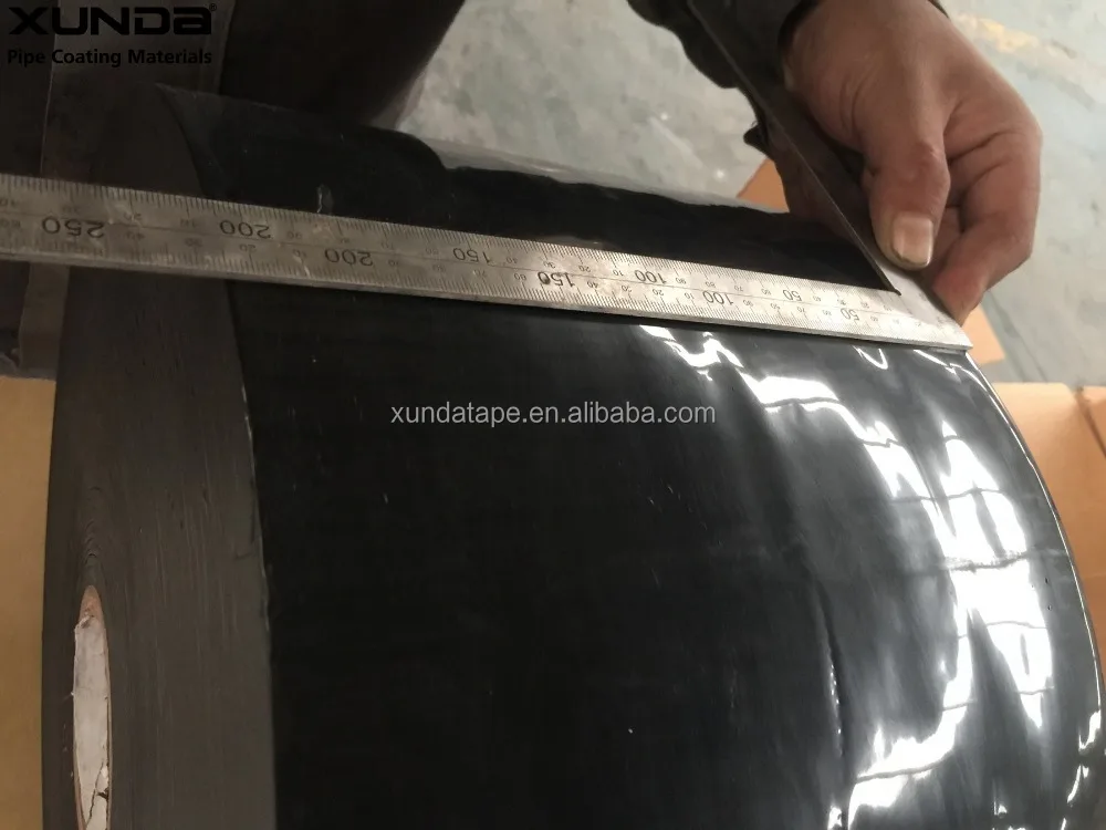 Underground Pipe Wrap Tape Coating Wrapping 25 Mils Thickness 6inch Width