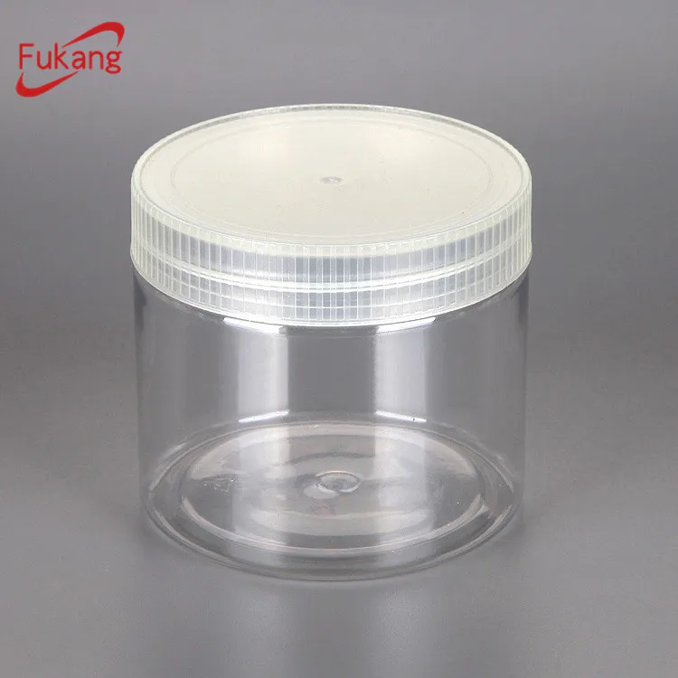 10 OZ Empty PET Plastic Food Packaging Jar with Lid For Peanuts
