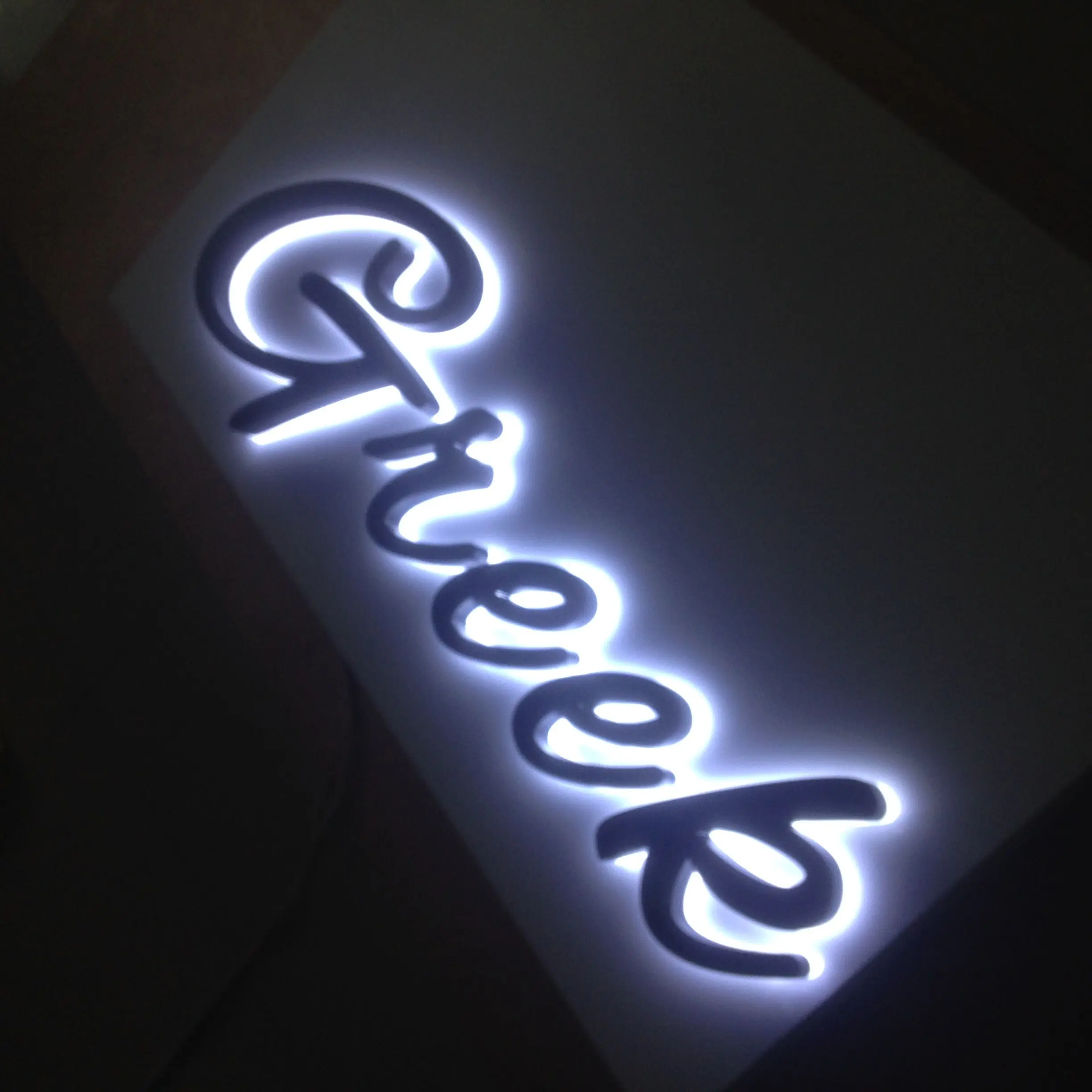 China best advertising sign company led logo design led channel letter backlit stainless steel sign