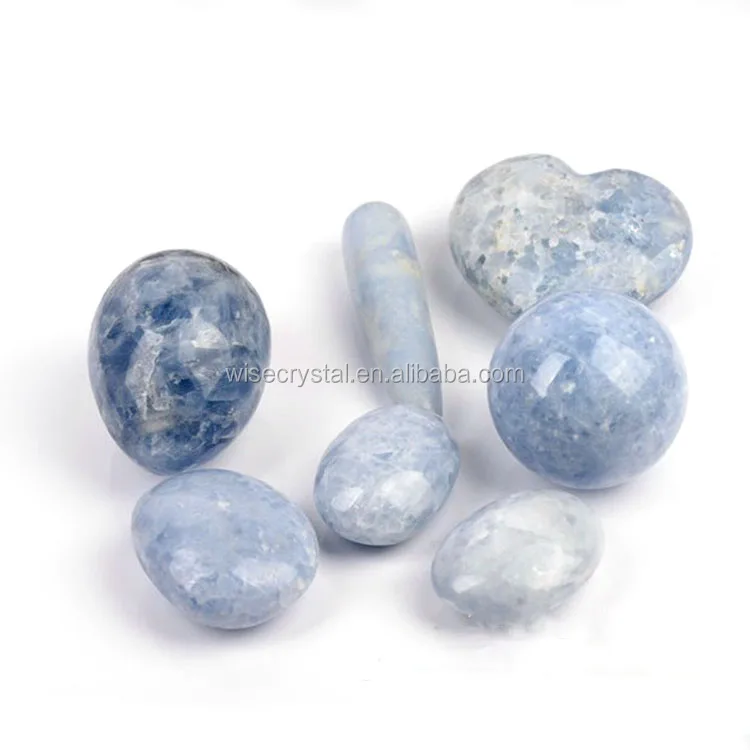 Natural Blue Celestite Crystal Gem Geode Mineral Specimens Stone