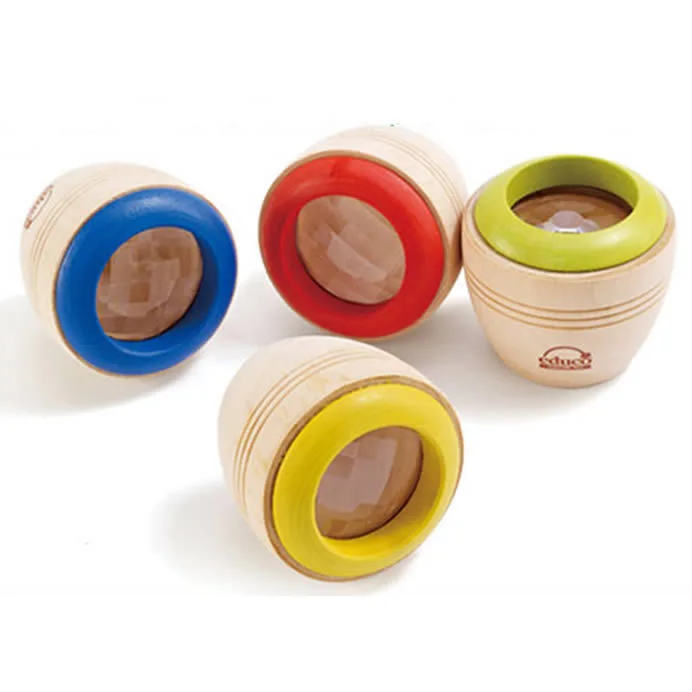 Лучшая образовательная игрушка подарок для детей деревянный материал наружный телескоп рекламный объектив Мини калейдоскоп для продажи