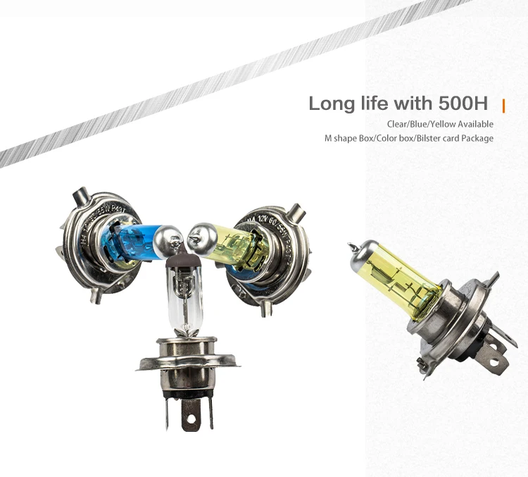 H4 12V60W/55W 12V100W/90W blue super white halogen car lighting