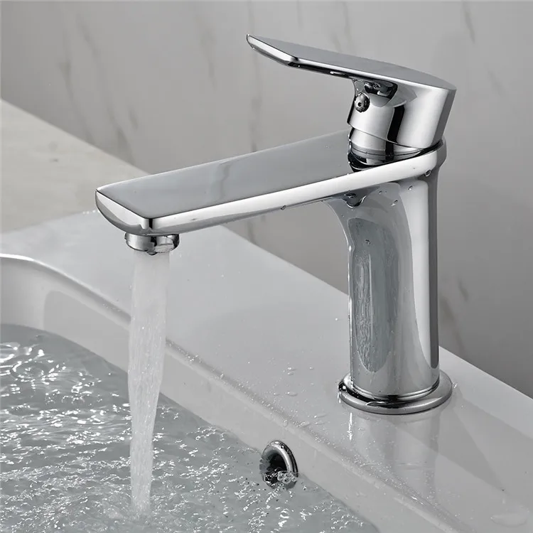 
Cheap deck mounted single handle brass bathroom chrome taps in pakistan 