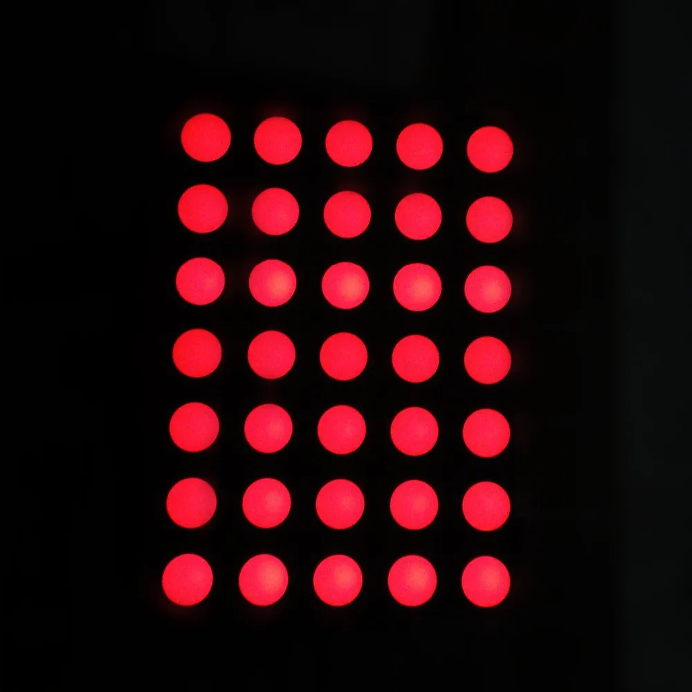 Round dot bright led 5x7 array led 5 x 7 dot matrix display led 3 mm