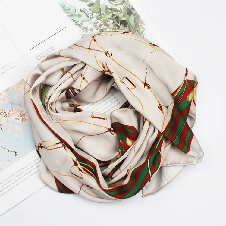 Wholesale high quality 90 plain square scarf