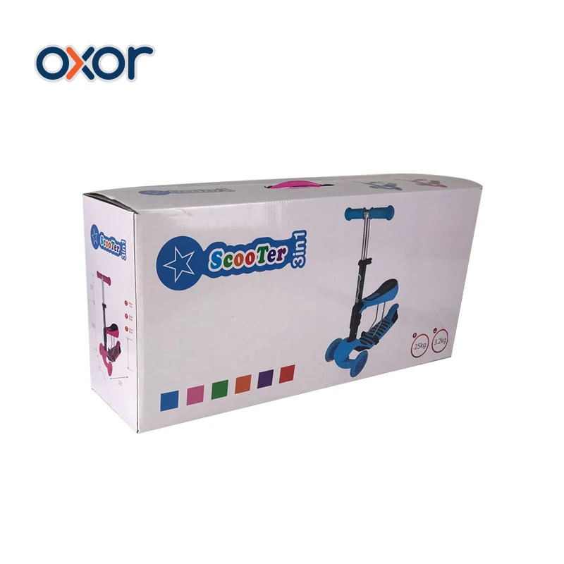 Most Favorite Multi-function 5 in 1 Baby Kids Foot Scooter Smart Kick Scooter with Basket and Seat