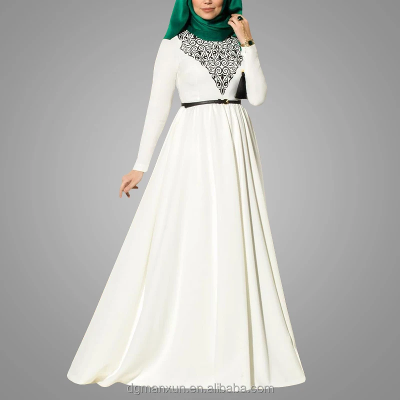 2016 Abayas исламская одежда мусульманское платье женские длинные платья Малайзия Турецкая индонезийская мусульманские