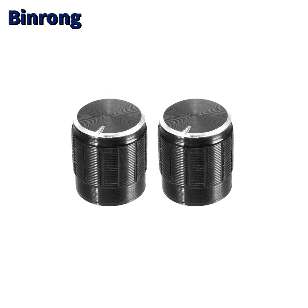 Регулятор громкости потенциометра 15x17 мм, накатанный вращающийся переключатель, крышка, ручка