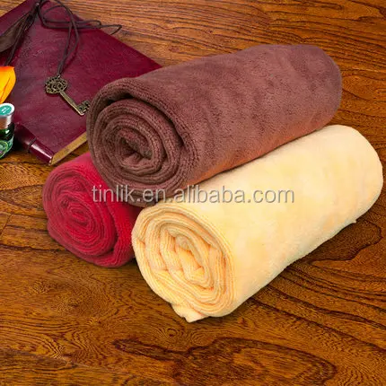 Wholesale 30*70CM Weft Cloth Car Microfiber Brushed Cleaning Cloth