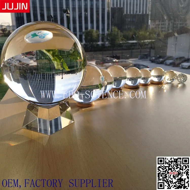 
Factory Direct Sale best price110mm Large clear crystal Glass ball for decoration and gift 