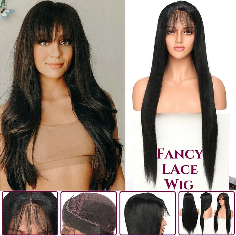 Snoilite Высококачественные 24 '26' светлые красные коричневые Омбре цветные прямые кудрявые Длинные Синтетические волосы кружевные передние парики