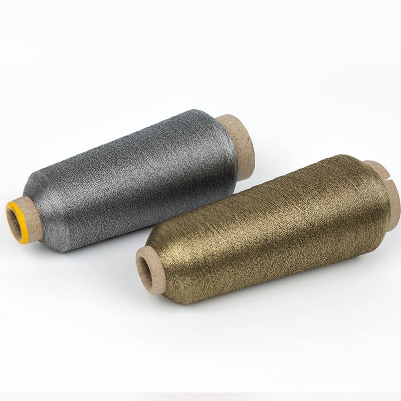 Iridescent Viscose Metallic Yarn for Machine Embroidery