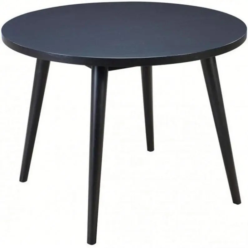 
Chinese style table, black modern round table dining room furniture dining table 