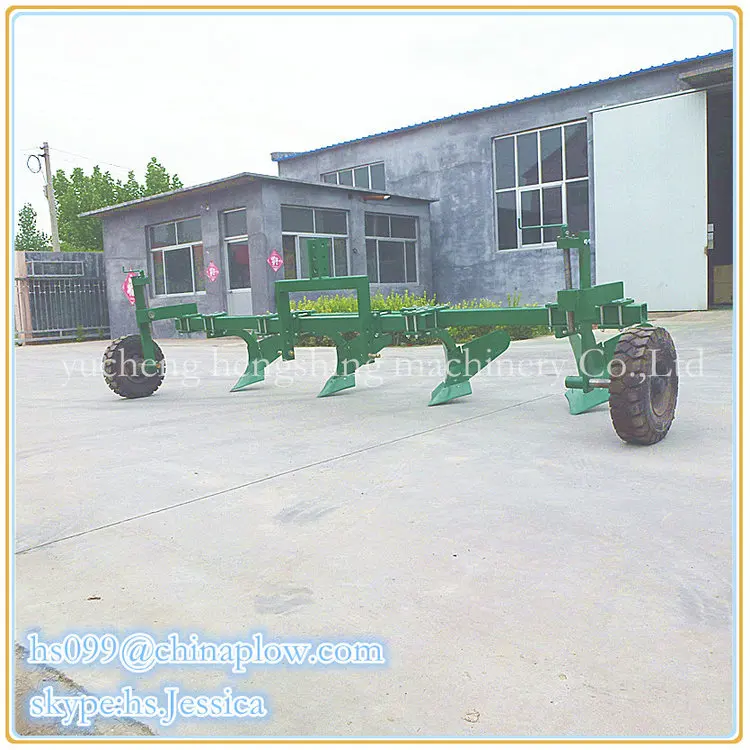 Agri machinery ridging plough with tires