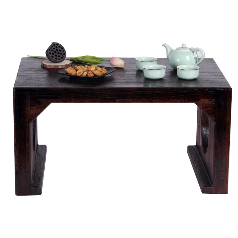 Деревянный Бамбуковый стол с тремя ножками, боковой столик, современный прямоугольный журнальный столик