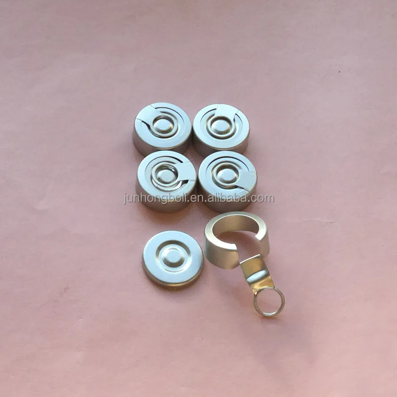 Best quality aluminum penicillin bottle cap 20mm ring pull cap China manufacturer