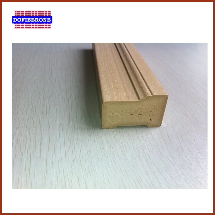 china market solid WPC door frame wood door jamb pvc film coated door jamb
