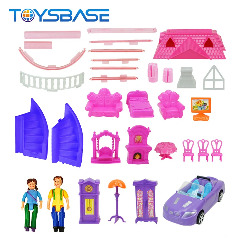 Brinquedo - New Children Playing Diy House Toy Happy Doll House Toy